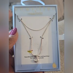 Unwritten Silver J Initia Name l Necklace New